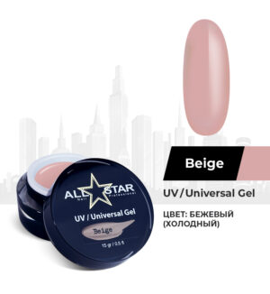 Гель для моделирования ногтей UV/Universal Gel «Beige»