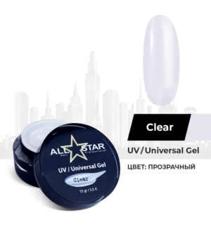 Гель для моделирования ногтей UV/Universal Gel «Clear»